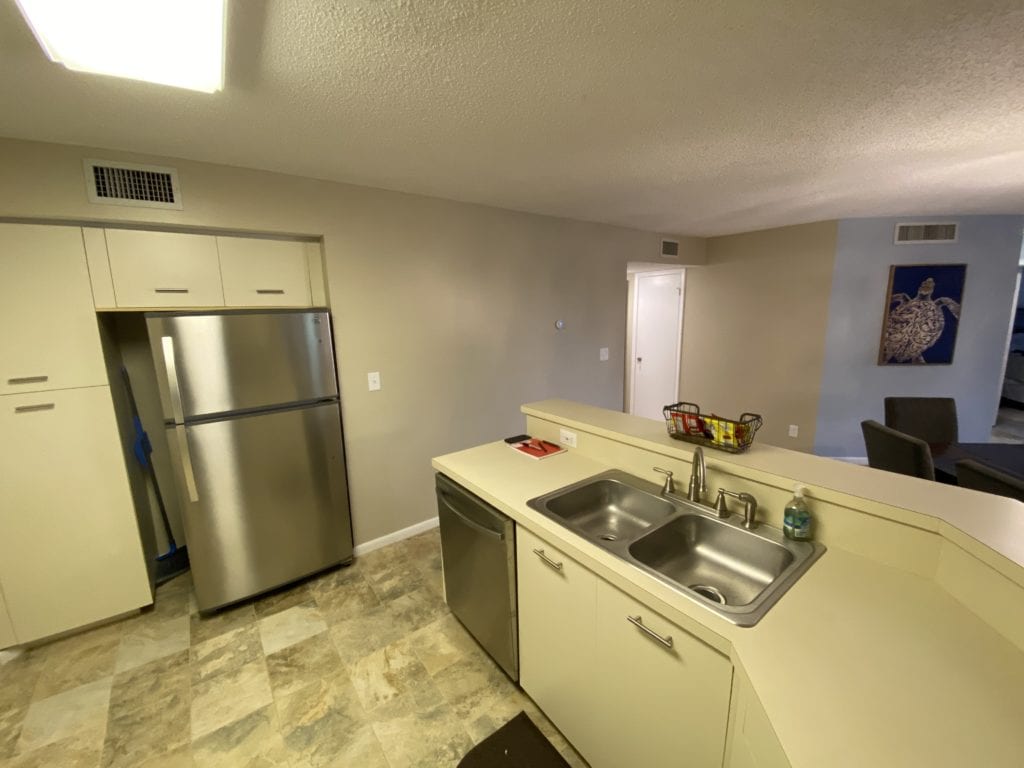 Kitchen at Bahia 155 condo – Isla del Sol vacation rental near St. Pete Beach FL