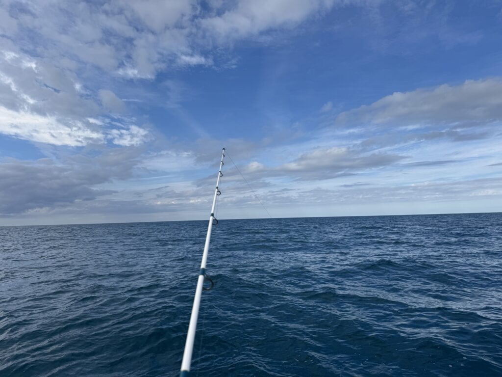 Fishing in the Gulf of Mexico near St. Pete Beach from a charter boat